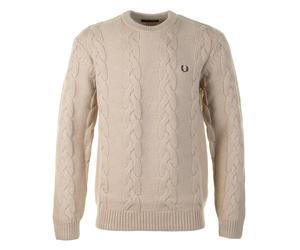 Chunky Cable Knit Jumper Warm Oat, XXL