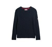Chunky cable knit jumper women Superdry Bleu M