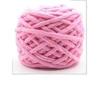 Chunky Chenille Yarn 1Pc 100g Velvet Hand Knitting Yarn Polyester Crochet Knit Scarf Slipper Hat Line Cushion Doll Slippers Threads 50m for Crafts(23 Purple Pink)