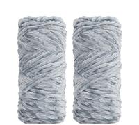 Chunky Chenille Yarn 2 Pack Chunky Chenille Yarn-Worsted Weight-95g/3.35oz-Crochet and Knitting Yarn for Soft Throw and Blankets, DIY Crafts Projects(N26-2Pcs-1Set)