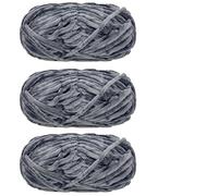 Chunky Chenille Yarn 3pcs 100g Super Soft Velvet Yarn Chunky Blanket Chenille Yarns for Knitting and Crochet for Crafts(Color22)