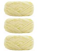 Chunky Chenille Yarn 3pcs 100g Super Soft Velvet Yarn Chunky Blanket Chenille Yarns for Knitting and Crochet for Crafts(Color02)