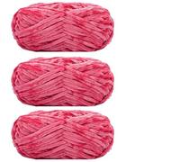 Chunky Chenille Yarn 3pcs 100g Super Soft Velvet Yarn Chunky Blanket Chenille Yarns for Knitting and Crochet for Crafts(Color31)