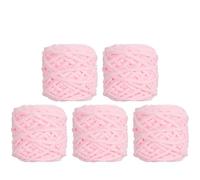 Chunky Chenille Yarn 5Pcs Chunky Chenille Yarn (95g/3.35oz), Worsted for DIY Crocheting Hand Knitting Blanket, Sweater Shawl Scarf Gloves(N2-5Pcs-1Set)