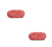 Chunky Chenille Yarn Chenille Velvet Yarn 100g Ball Thick Plush Chunky Knitting Wool for DIY Sweater Scarf Blanket Crochet Projects(2pcs 35)