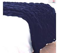 Chunky Chenille Yarn for Blanket, Fluffy Soft Thick Washable Big Yarn for Hand Knitting, Arm Knitting Throw Rugs, Pillow - Light Gray