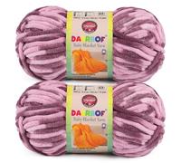 Chunky Chenille Yarn for Crocheting - 2 Pack of 71 Yds, 3.5 Oz #6 Super Bulky Blanket Yarn for Knitting Plush Fluffy Yarns Crochet Amigurumi, Blanket, Hat (2, Berry)