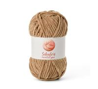 Chunky Chenille Yarn for Crocheting, Baby Yarn for Crocheting Soft Blanket, 87.4 yds /3.5 oz Crochet Yarn, Bulky 5 Amigurumi Yarns, Fluffy Velvet Yarns for Knitting Crafts (Deep Khaki)