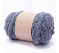 Chunky Chenille Yarn for Hand Knitting,250g Jumbo Chunky Knit Chenille Yarn,DIY Scarf, Blanket, Icelandic Style Crafts (7.5 Inch/2cm) (Dark Gray)