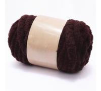 Chunky Chenille Yarn for Hand Knitting,250g Jumbo Chunky Knit Chenille Yarn,DIY Scarf, Blanket, Icelandic Style Crafts (7.5 Inch/2cm) (Coffee)