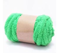 Chunky Chenille Yarn for Hand Knitting,250g Jumbo Chunky Knit Chenille Yarn,DIY Scarf, Blanket, Icelandic Style Crafts (7.5 Inch/2cm) (Fruit Green)