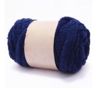 Chunky Chenille Yarn for Hand Knitting,250g Jumbo Chunky Knit Chenille Yarn,DIY Scarf, Blanket, Icelandic Style Crafts (7.5 Inch/2cm) (Navy Blue)