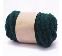 Chunky Chenille Yarn for Hand Knitting,250g Jumbo Chunky Knit Chenille Yarn,DIY Scarf, Blanket, Icelandic Style Crafts (7.5 Inch/2cm) (Dark Green)