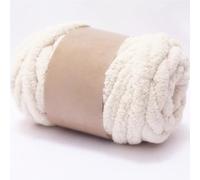 Chunky Chenille Yarn for Hand Knitting,250g Jumbo Chunky Knit Chenille Yarn,DIY Scarf, Blanket, Icelandic Style Crafts (7.5 Inch/2cm) (Off-White)