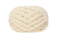 Chunky Chenille Yarn Snowball Cat Tail Super Thick Wool Finger Line Scarf Ice Bar DIY Handmade Knitting Cushion Blanket Pet Litter for Crafts(23 Beige)