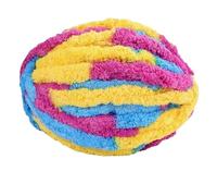 Chunky Chenille Yarn Thick Ice Strip Wool Cat Tail Thread Sausage Yarn Hook Bag Cushion Soft Finger Braid(Color2)