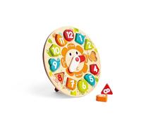 Chunky Clock Wooden Puzzle - Educational Toys, Multicolor