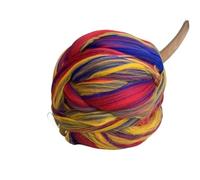Chunky Cotton Tube Yarn 500G Yarn DIY Bulky Arm Roving Knitting Blanket Thick Chunky Yarns Hand-Knitted Crocheting Hat Scarf Sewing(Colorful)