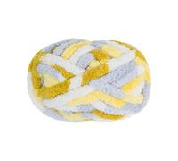 Chunky Finger Knitting Yarn for Beginners Soft Bulky Blend Craft Cord DIY Scarf Making Roving Thread Kits with Included (H, 25.6mx2cm)