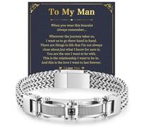 Chunky Franco Chain Bracelets for Men - 12mm Width Stainless Steel Square Curb Link,Sturdy Metal Hip Hop Wristband Premium Cool Stylish Wristband Jewelry Christmas Gifts for Boyfriend Husband Brother
