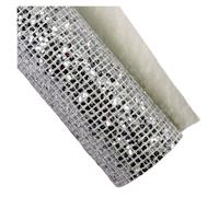 Chunky Glitter Fabric Plain Color Solid Shiny Grids Chunky Glitter Fabric Leather for Craft Sewing Bags DIY Material(Type 4,Roll 20 x 120cm)