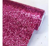 Chunky Glitter Fabric Sparkly A4 A5 Vinyl Faux Leather Craft Bag Wall Decor Bow (Candy Pink, A5 Sheet)