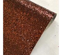 Chunky Glitter Fabric Sparkly A4 A5 Vinyl Faux Leather Craft Bag Wall Decor Bow (Copper, A5 Sheet)