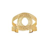 Chunky Gold Bracelet For Wemen, Geometric Hollow Braided The Bling Statement Pride Bold Bangles Party Birthday Stack Mother Jewelry Wife Gift, One Size, Alloy, no gemstone