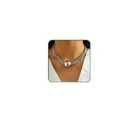 Chunky Gold Choker Necklace Chunky Silver Necklace for Women Gold Statement Necklace Black Choker Necklace Thick Gold Chunky Necklace Geometric Sphere Necklace