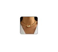 Chunky Gold Choker Necklace Chunky Silver Necklace for Women Gold Statement Necklace Black Choker Necklace Thick Gold Chunky Necklace Geometric Sphere Necklace