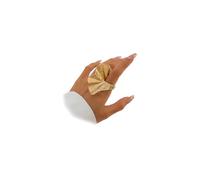 Chunky Gold Geometric Flower Knuckle Ring for Women Vintage Ginkgo Leaf Fan Shaped Finger Rings Boho Large Statement Jewelry Floral Petal Accessories, Zinc, No Gemstone