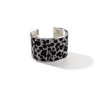 Chunky Gold Leopard Bracelet Open Leopard Bangle Bracelet Fashion Personality Wide Cuff Leopards Snakeskin Animal Print Leather Wrap Bracelet for Men and Women, L, Copper, no gemstone