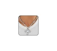 Chunky Gold Pearl Cross Necklace for Women Vintage Adjustable Large Cross Pendant Necklace Charm Jesus Toggle Clasp Choker Fashion Statement Jewelry, L, Metal, No Gemstone