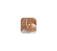 Chunky Gold Rings for Women Never Tarnish Gold Plated Stackable Open Adjustable Teardrop Ring High Polished Eye Catching Thick Ring Minimalist Thumb Ring for Teen Girls, Metal, No Gemstone