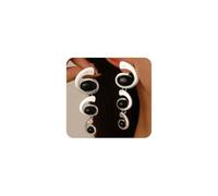 Chunky Gold Statement Earrings,Big Geometric Dangle Earrings for Women,Vintage Large Acrylic Long Earrings, L, Alloy Steel, No Gemstone