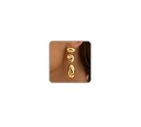 Chunky Gold Statement Earrings for Women Silver Irregular Beaded Dangle Earrings Big Bold Pebble Drop Earring Trendy Large Waterfall Dangle Earring Unique Fashion Chunky Jewelry, average, Alloy Steel
