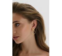 Chunky Gold Sunburst Drop Halo Stud Earrings Elk & Bloom Gold One Size