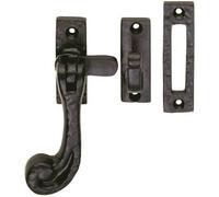 Chunky Handled Antique Window Casement Fastener Powder Coated Black Finish