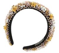 Chunky Headband Sponge Rhinestone Baroque Elegant Girl Hairband