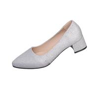 Chunky Heel Plus Size Sequined Pointed Toe Low Cut Sandals for Women with Comfortable Fit Womens Shoes 6 Sparkly Black Heels 5 Gold High For