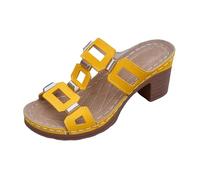 Chunky Heel Solid Color Ethnic Fashion Sandals For Casual Summer Outdoor Walking Comfortable Footwear Lightness That Never Weighs You Down