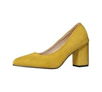 Chunky Heels Women Pointed Toe Heels Ladies Slip On Ballroom and Latin Dance Great for Creating a Timeless Look - Perfect for Creating a Memorable Impression Yellow