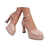 Chunky Heels Women Square Toe Heels Ladies Sandal Gala and Charity Balls Great for Creating a Bold Fashion Statement - Ideal for Sophisticated Style and Comfort Khaki