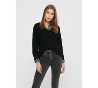 JDY Women's JDYNEW Megan L/S Pullover KNT NOOS Sweater, Black, XL