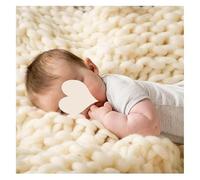 Chunky Knit Blanket, Chunky Knit Throw Blanket, Handmade Soft Bulky Arm Knitting Throw Bedroom Sofa Chair Home Decor(100x120cm)