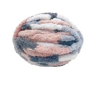 Chunky Knit Chenille Yarn 2 Pieces of Super Bulky, Extra Thick, Soft & Durable Polyester Yarn for Hand Pet Nests & Knitting Accessories Machine Washable(Color07)