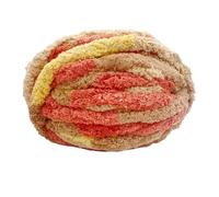 Chunky Knit Chenille Yarn 2 Pieces of Super Bulky, Extra Thick, Soft & Durable Polyester Yarn for Hand Pet Nests & Knitting Accessories Machine Washable(Color03)