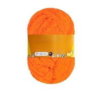 Chunky Knit Chunky Knitting Yarn for Hand Knitting Blankets Super Soft Big Jumbo Yarn Blanket Chunky Yarn Ball (No. 30 Bright Orange)
