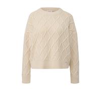Chunky Knit Jumper with Cable Pattern Women s.Oliver Beige 42