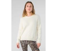 Chunky Knit Jumper with Crew Neck White